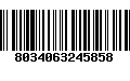 Código de Barras 8034063245858