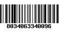 Código de Barras 8034063340096