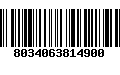 Código de Barras 8034063814900