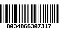 Código de Barras 8034066307317