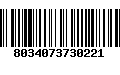 Código de Barras 8034073730221