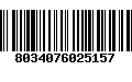 Código de Barras 8034076025157