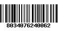 Código de Barras 8034076240062