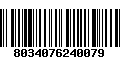 Código de Barras 8034076240079