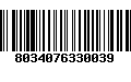 Código de Barras 8034076330039
