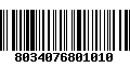 Código de Barras 8034076801010