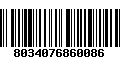 Código de Barras 8034076860086