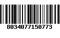 Código de Barras 8034077150773