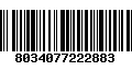 Código de Barras 8034077222883
