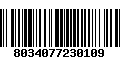 Código de Barras 8034077230109