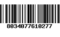 Código de Barras 8034077610277