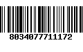 Código de Barras 8034077711172