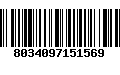Código de Barras 8034097151569