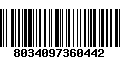 Código de Barras 8034097360442