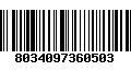 Código de Barras 8034097360503