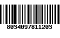 Código de Barras 8034097811203