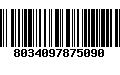 Código de Barras 8034097875090