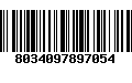 Código de Barras 8034097897054