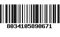 Código de Barras 8034105890671