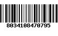 Código de Barras 8034108470795