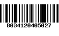 Código de Barras 8034120405027