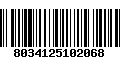 Código de Barras 8034125102068