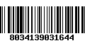 Código de Barras 8034139031644