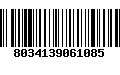 Código de Barras 8034139061085