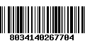 Código de Barras 8034140267704