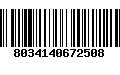 Código de Barras 8034140672508