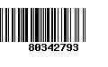 Código de Barras 80342793