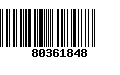 Código de Barras 80361848