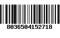 Código de Barras 8036504152718