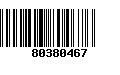 Código de Barras 80380467