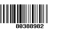 Código de Barras 80388982