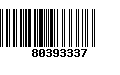 Código de Barras 80393337