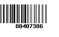 Código de Barras 80407386