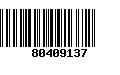 Código de Barras 80409137