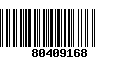 Código de Barras 80409168