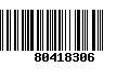 Código de Barras 80418306