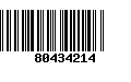 Código de Barras 80434214