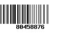 Código de Barras 80458876