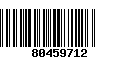 Código de Barras 80459712