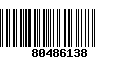 Código de Barras 80486138