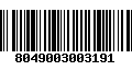 Código de Barras 8049003003191