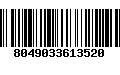 Código de Barras 8049033613520