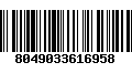 Código de Barras 8049033616958
