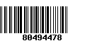 Código de Barras 80494478