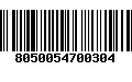 Código de Barras 8050054700304