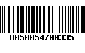 Código de Barras 8050054700335
